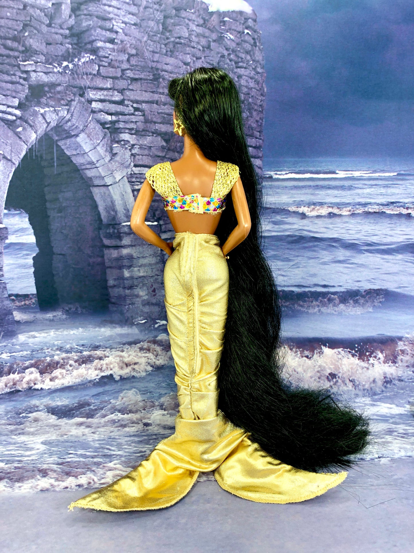 African American Mermaid Barbie Doll by Mattel Circa 1995