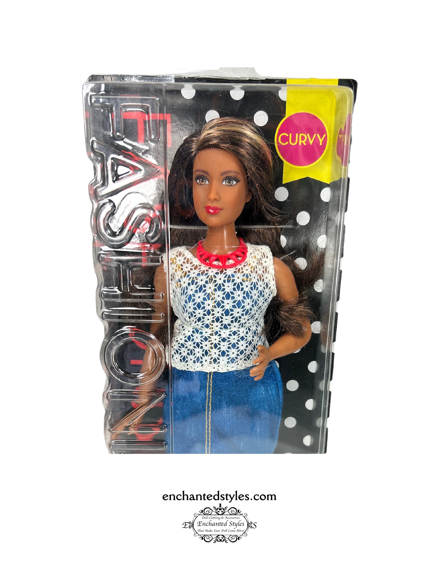 Dolled Up Denim, New-In_Box African-American Fashionista Doll #32 by Mattel