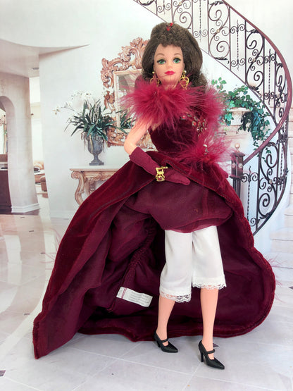 Barbie as Scarlett O'Hara “Gone With The Wind” Red Velvet Dress by Mat – Enchanted Styles Barbie as Scarlett O'Hara “Gone With The Wind” Red Velvet Dress by Mat – Enchanted Styles