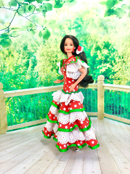 Andalucia Flamenco Dancer Barbie Doll Circa 1996